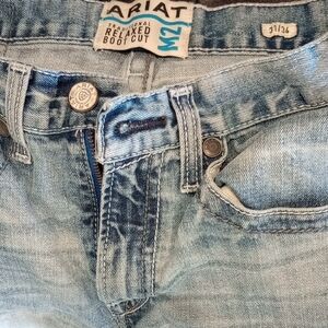 Ariat Men's Blue Relaxed Boot Cut Jeans